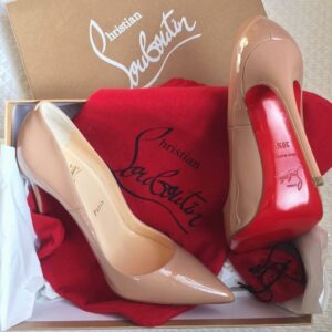 Home first copy christian louboutin apricot heels (2)