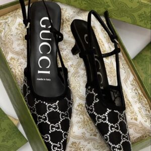 Home gucci gg crystal slingback pump heels (3)
