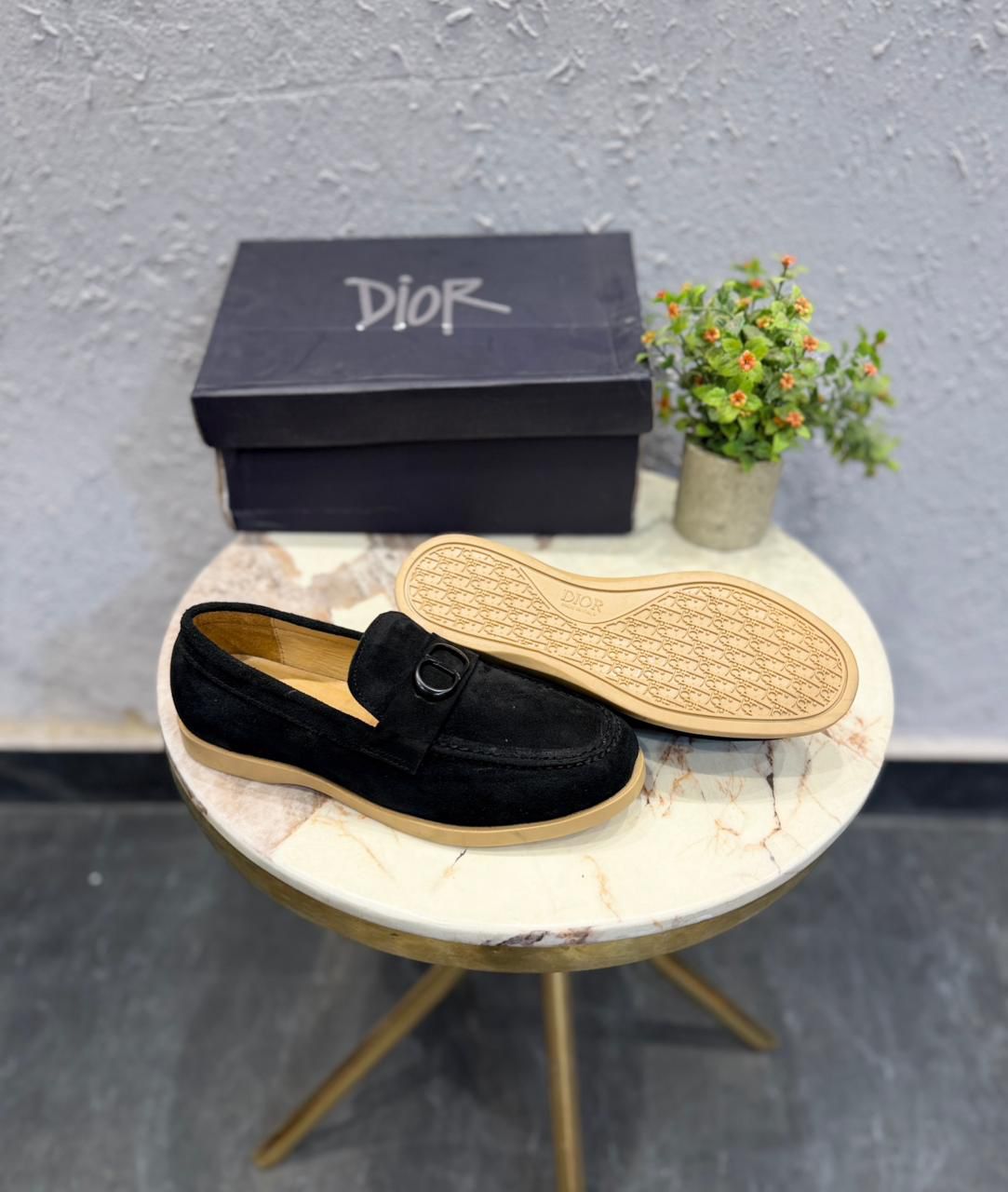 first copy dior hybrid leather logo loafer (13)