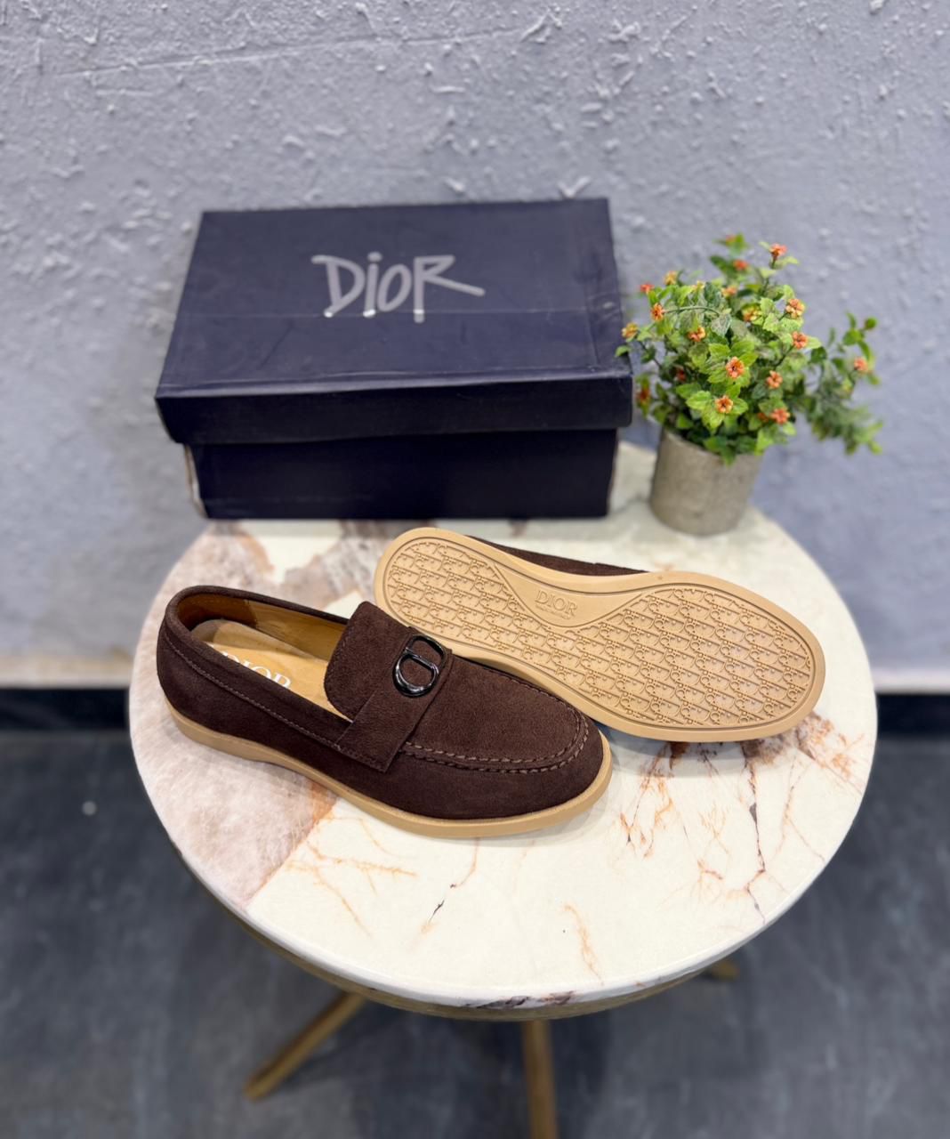 first copy dior hybrid leather logo loafer (2)