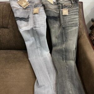 premium grey bootcut slub jeans sale (2)