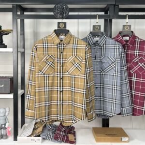 First Copy Burberry OG Check Lycra Shirt