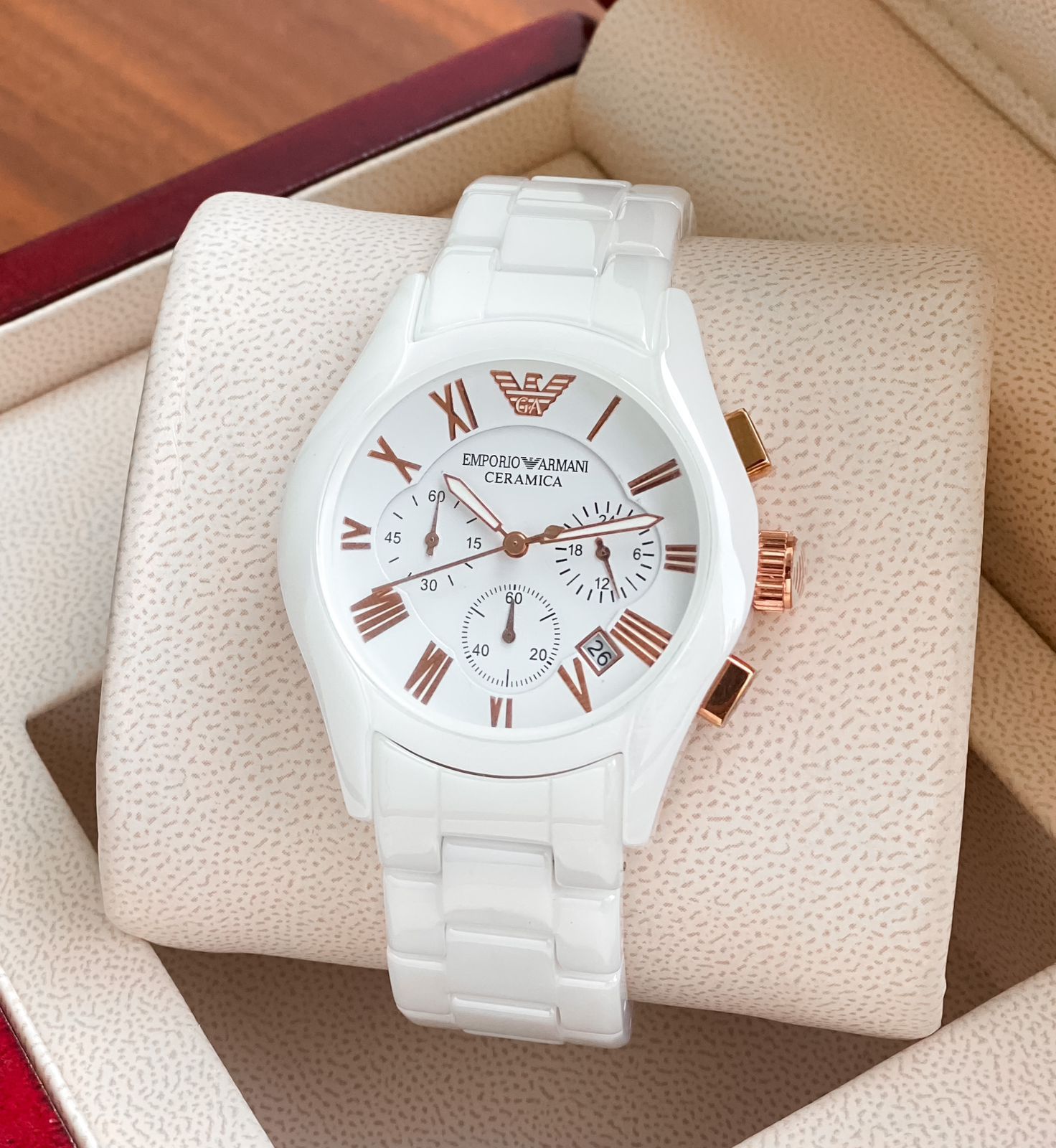 First Copy Emporio Armani Ceramica Watch - Image 4