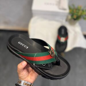 First Copy Gucci Elevated Logo Flip Flops