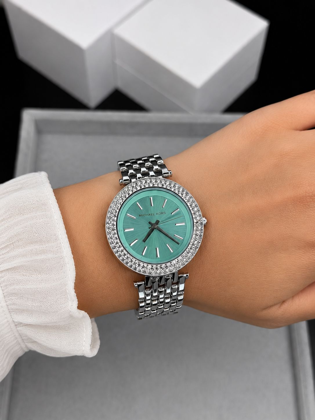 First Copy Michael Kors Blue Girls Watch - Image 2