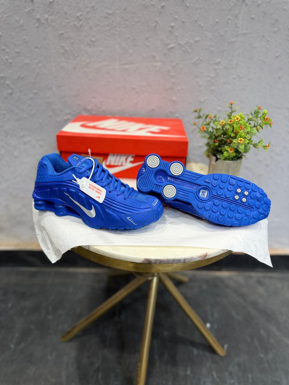 First Copy NIKE SHOX Royal Blue Shoes - Image 4