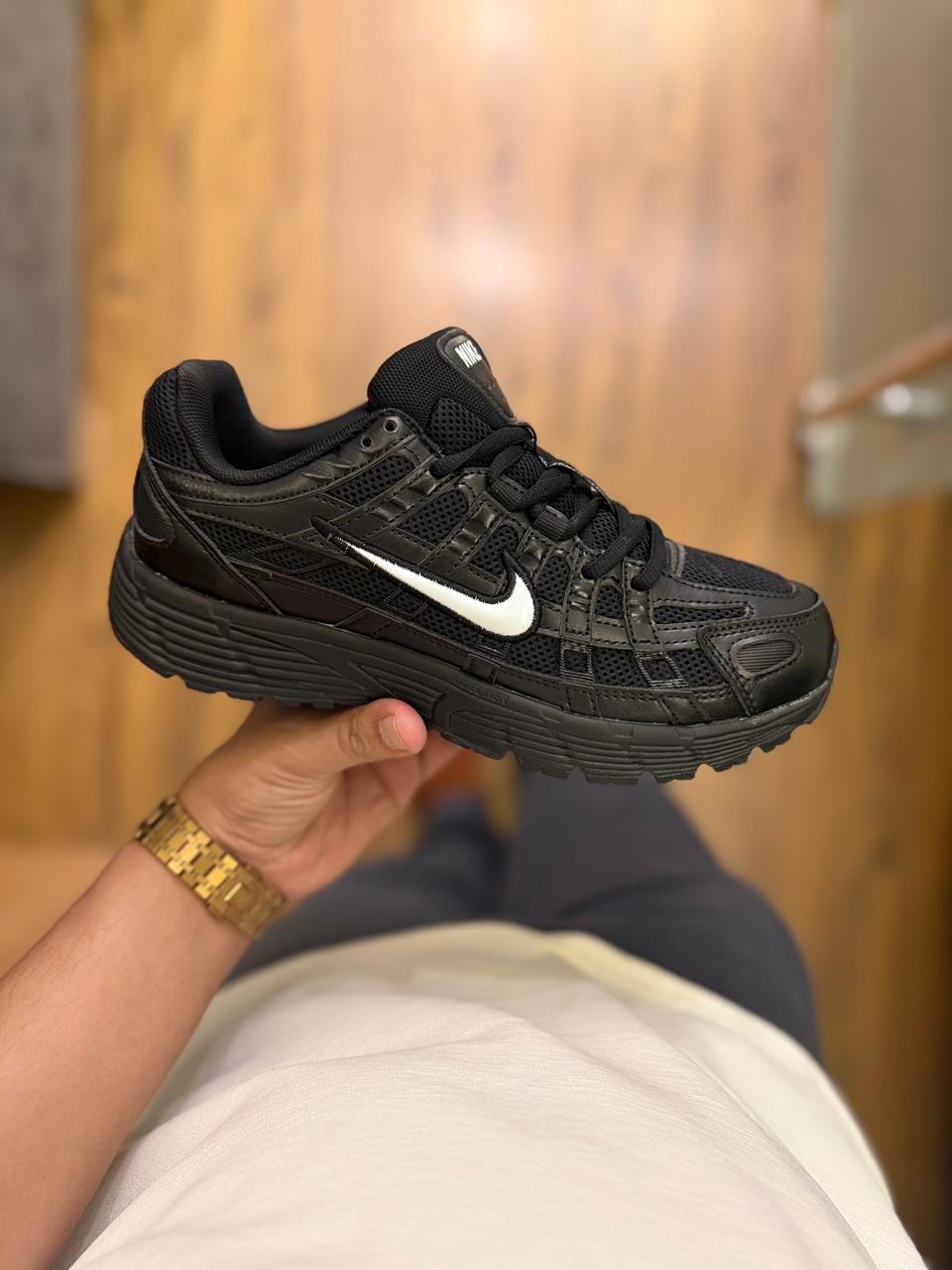 First Copy Nike P6000 Trainer Triple Black - Image 4