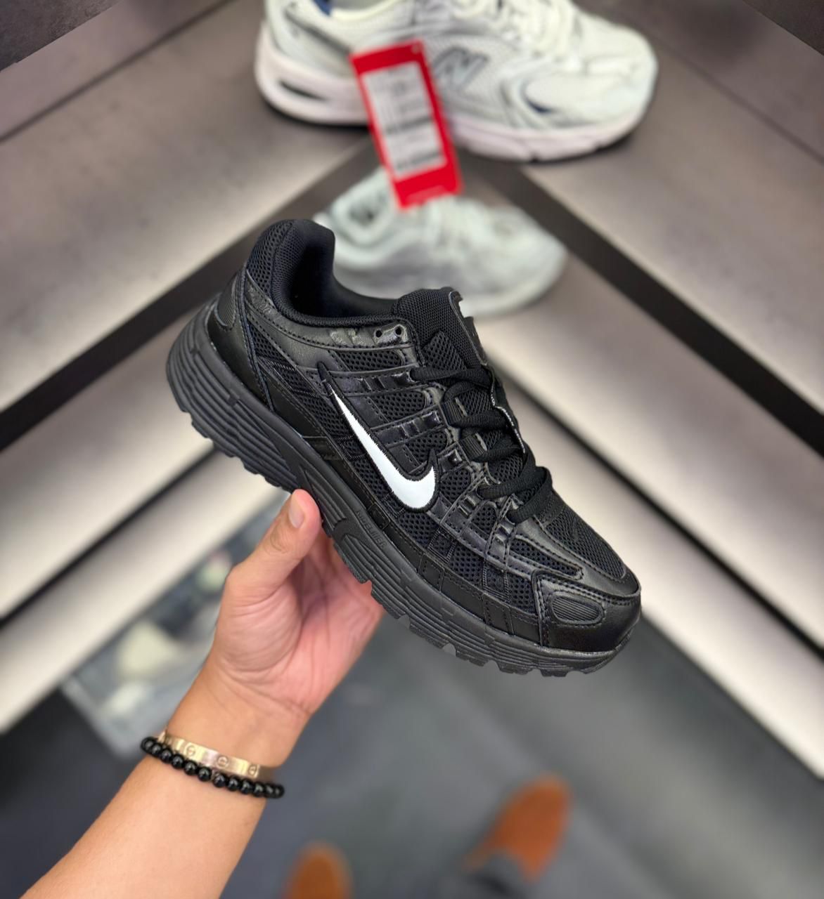 First Copy Nike P6000 Trainer Triple Black - Image 3