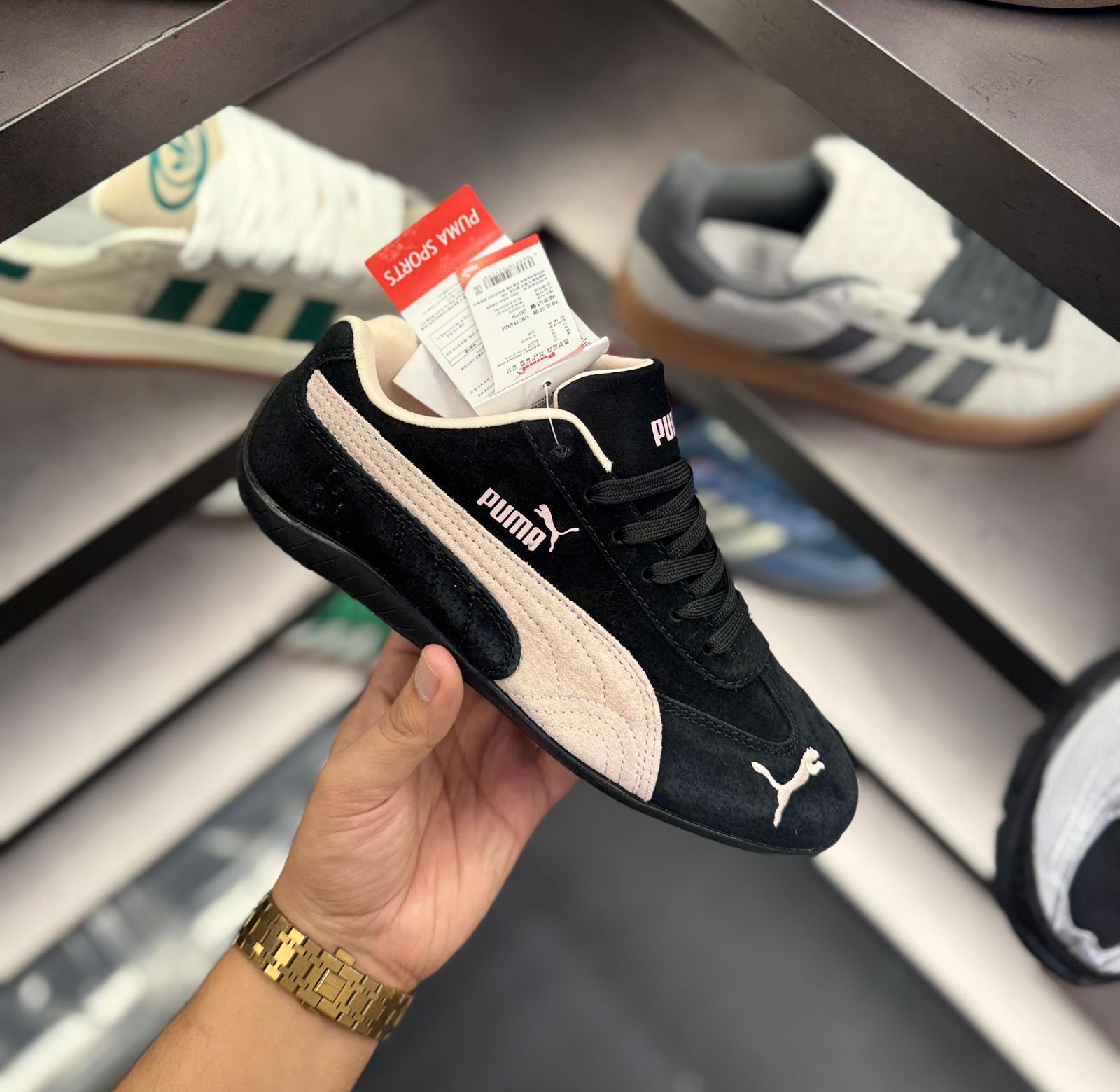 First Copy PUMA Speed Cat Black Pink - Image 3