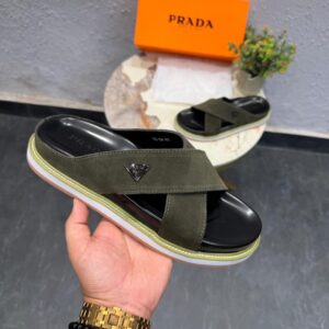 First Copy Prada Italy Green Luxury Mules