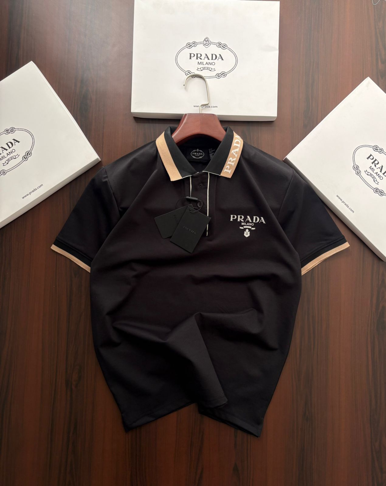 First Copy Prada Premium Polo TShirt - Image 4