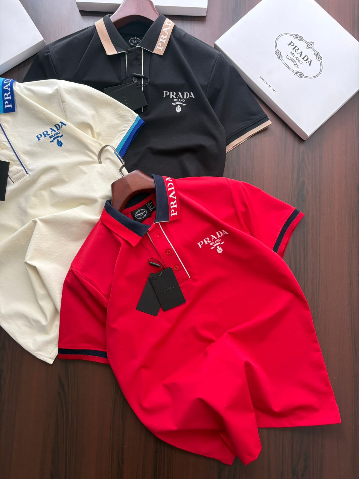 First Copy Prada Premium Polo TShirt - Image 2