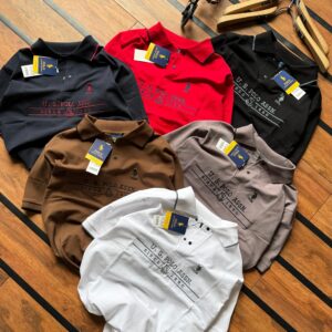 First Copy US Polo Cotton Collar T-Shirt