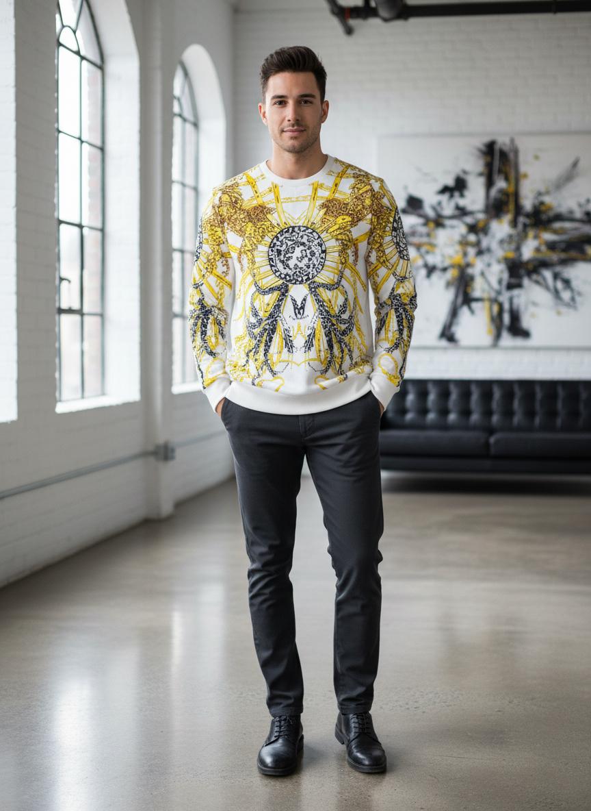 First Copy Versce Imported Round Neck Tees - Image 8