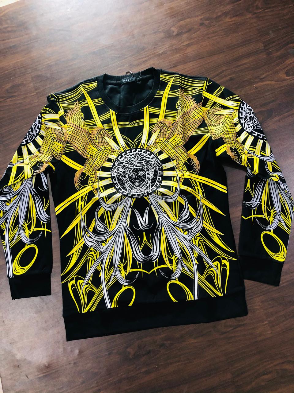 First Copy Versce Imported Round Neck Tees - Image 2