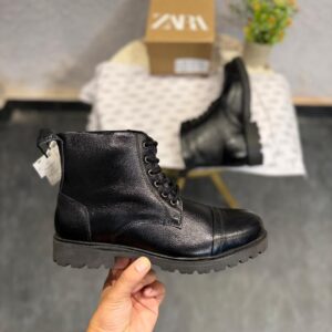 First Copy ZARA Print OG Leather Boots
