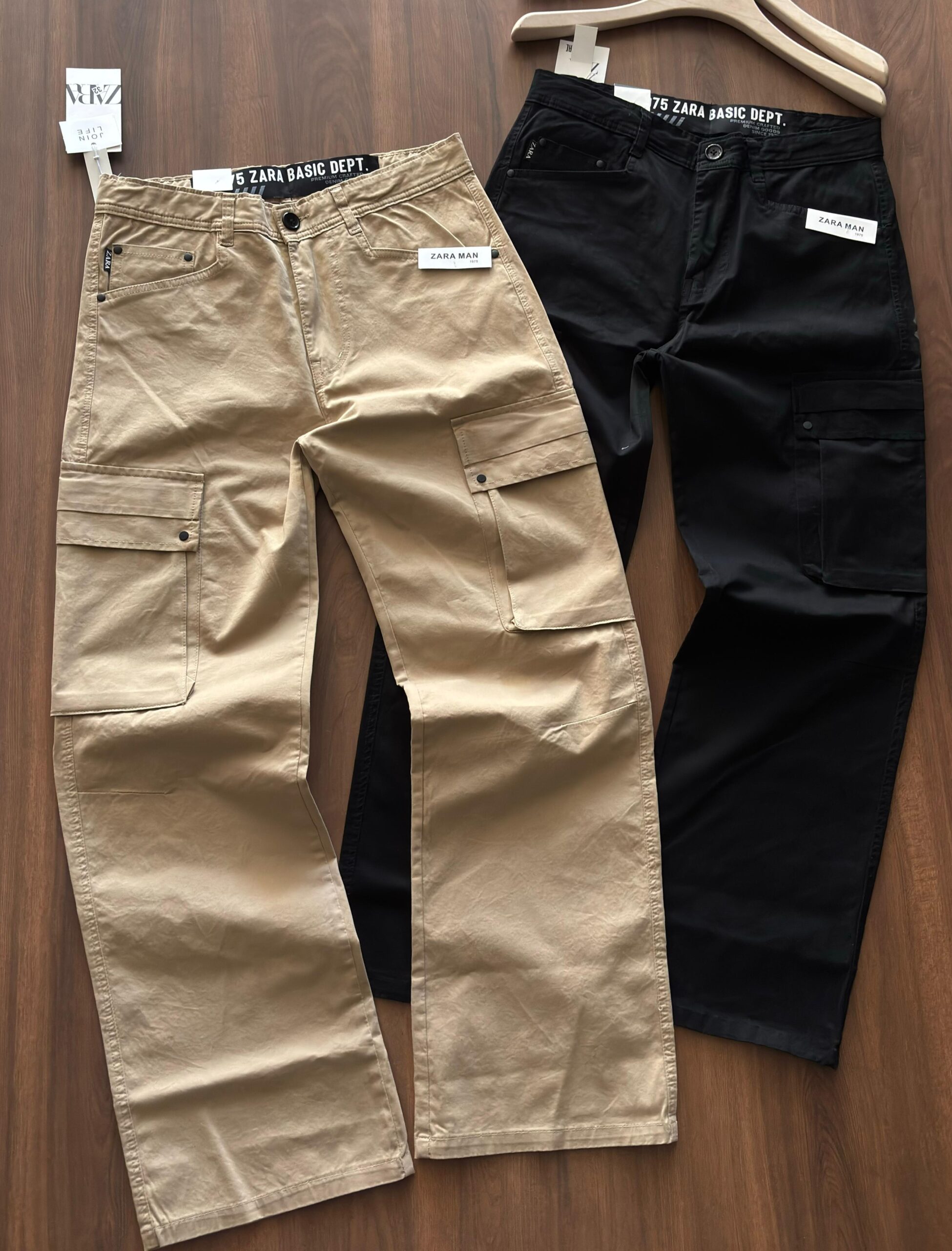 First Copy Zara Twill Cotton Cargo Pants - Image 5