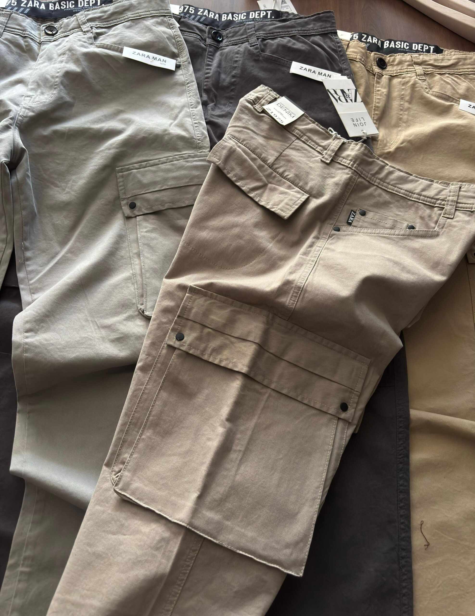 First Copy Zara Twill Cotton Cargo Pants - Image 10