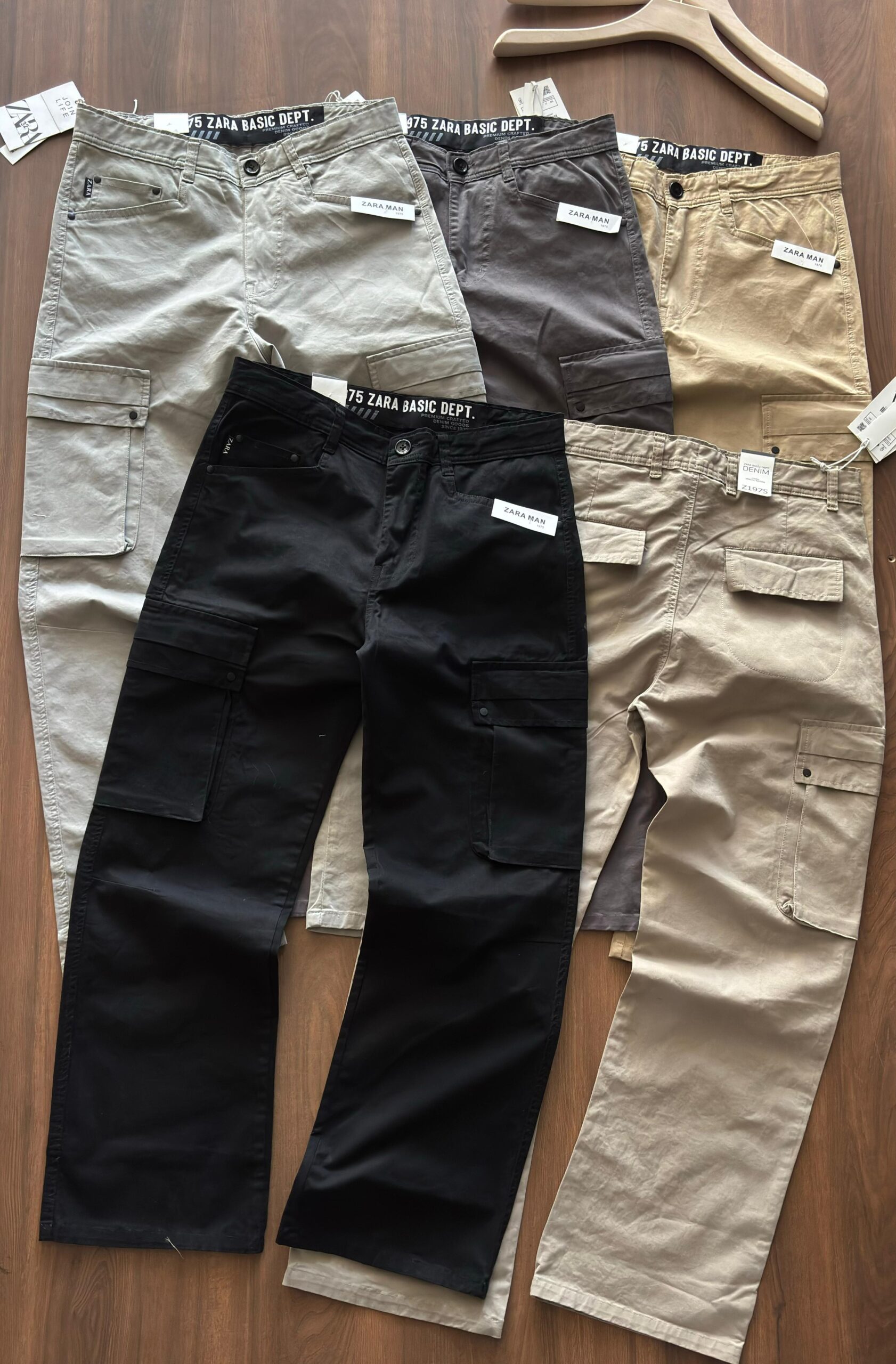 First Copy Zara Twill Cotton Cargo Pants - Image 11