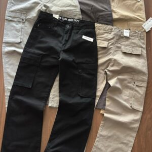 First Copy Zara Twill Cotton Cargo Pants