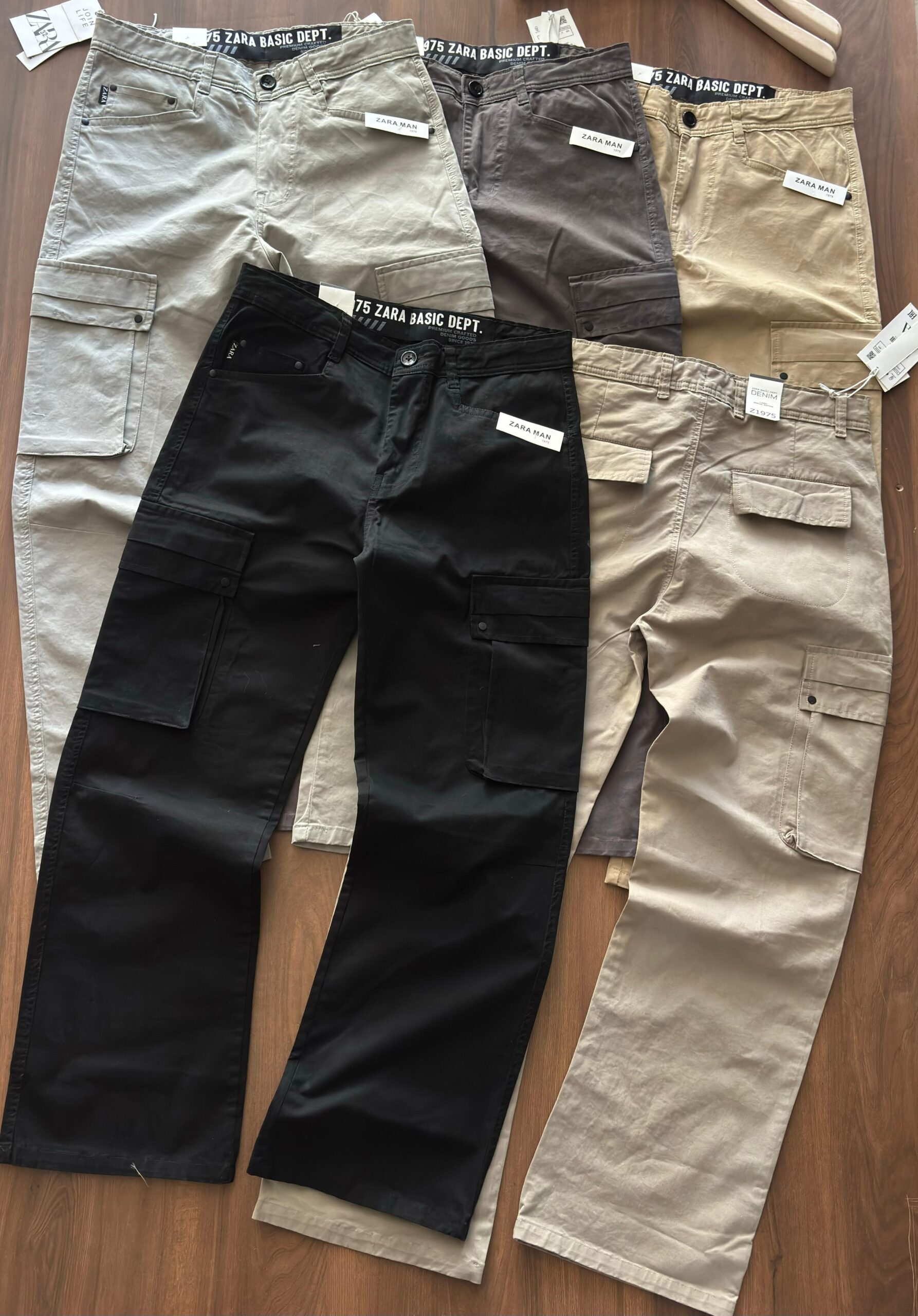 First Copy Zara Twill Cotton Cargo Pants
