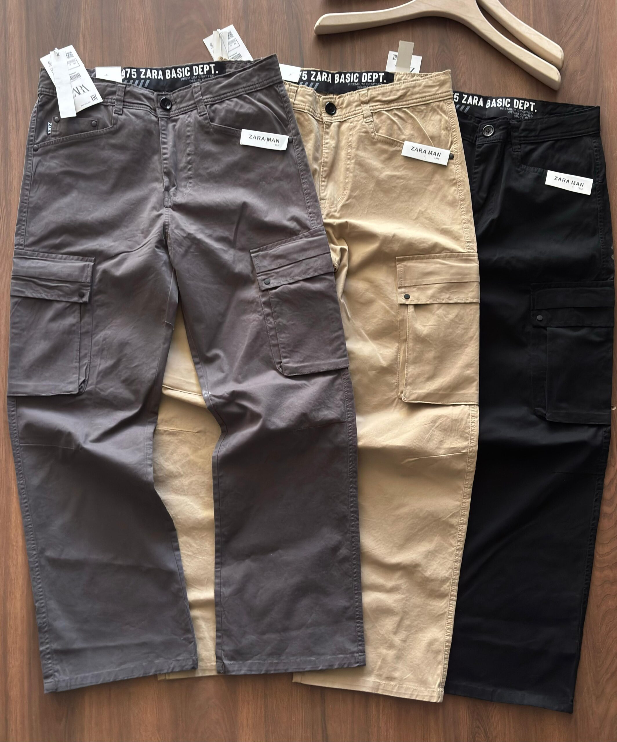 First Copy Zara Twill Cotton Cargo Pants - Image 2