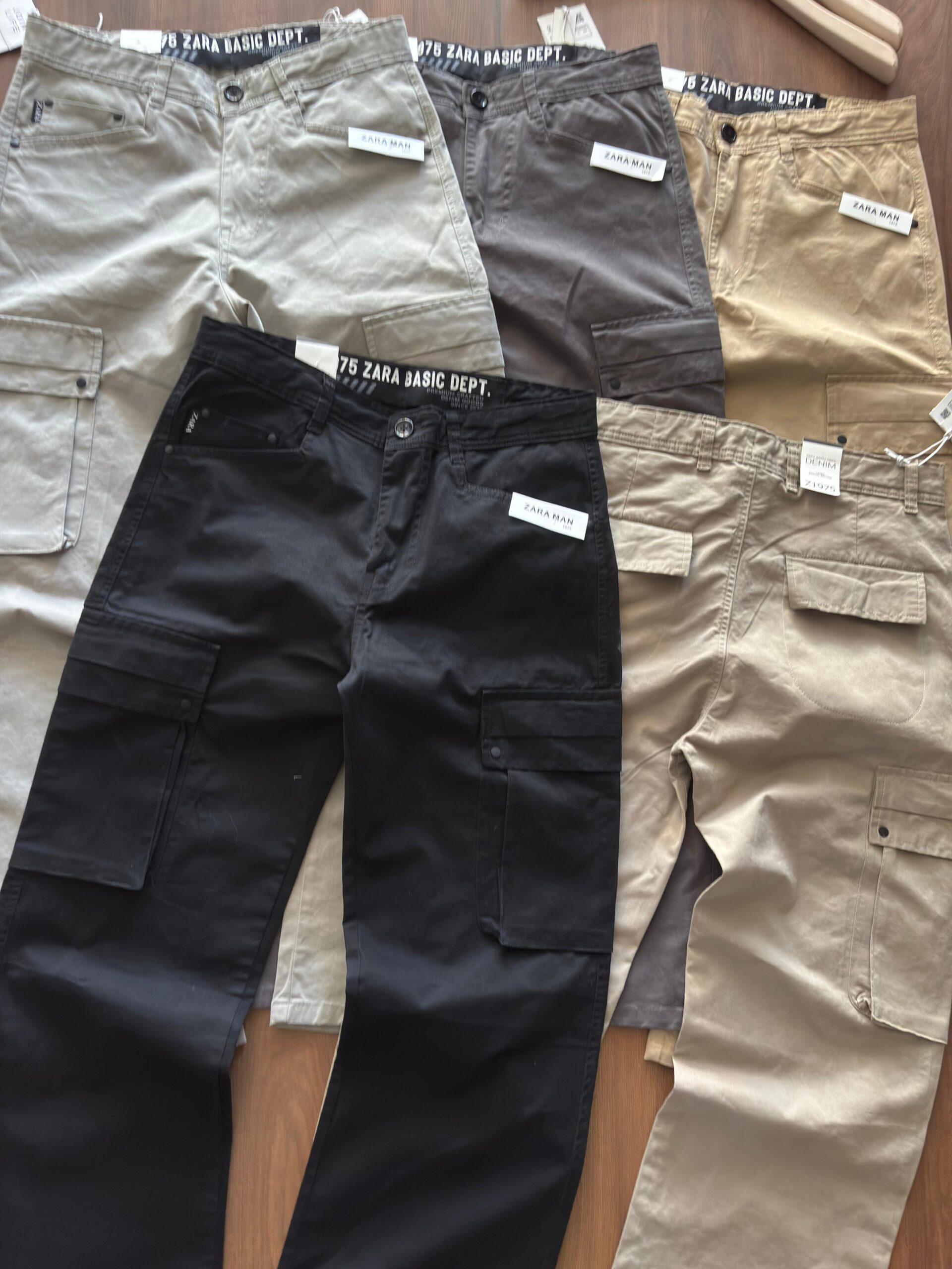 First Copy Zara Twill Cotton Cargo Pants - Image 3