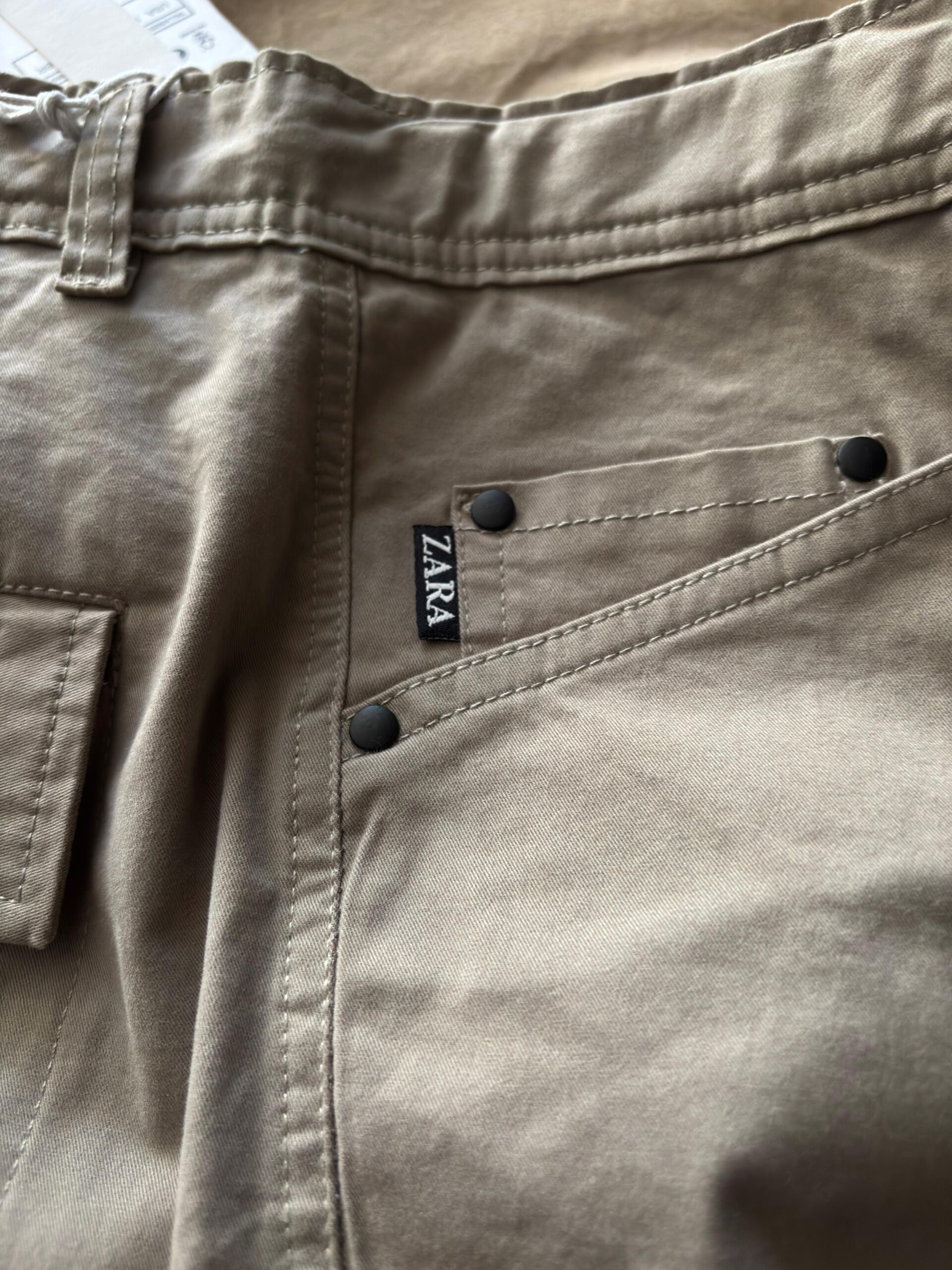 First Copy Zara Twill Cotton Cargo Pants - Image 7