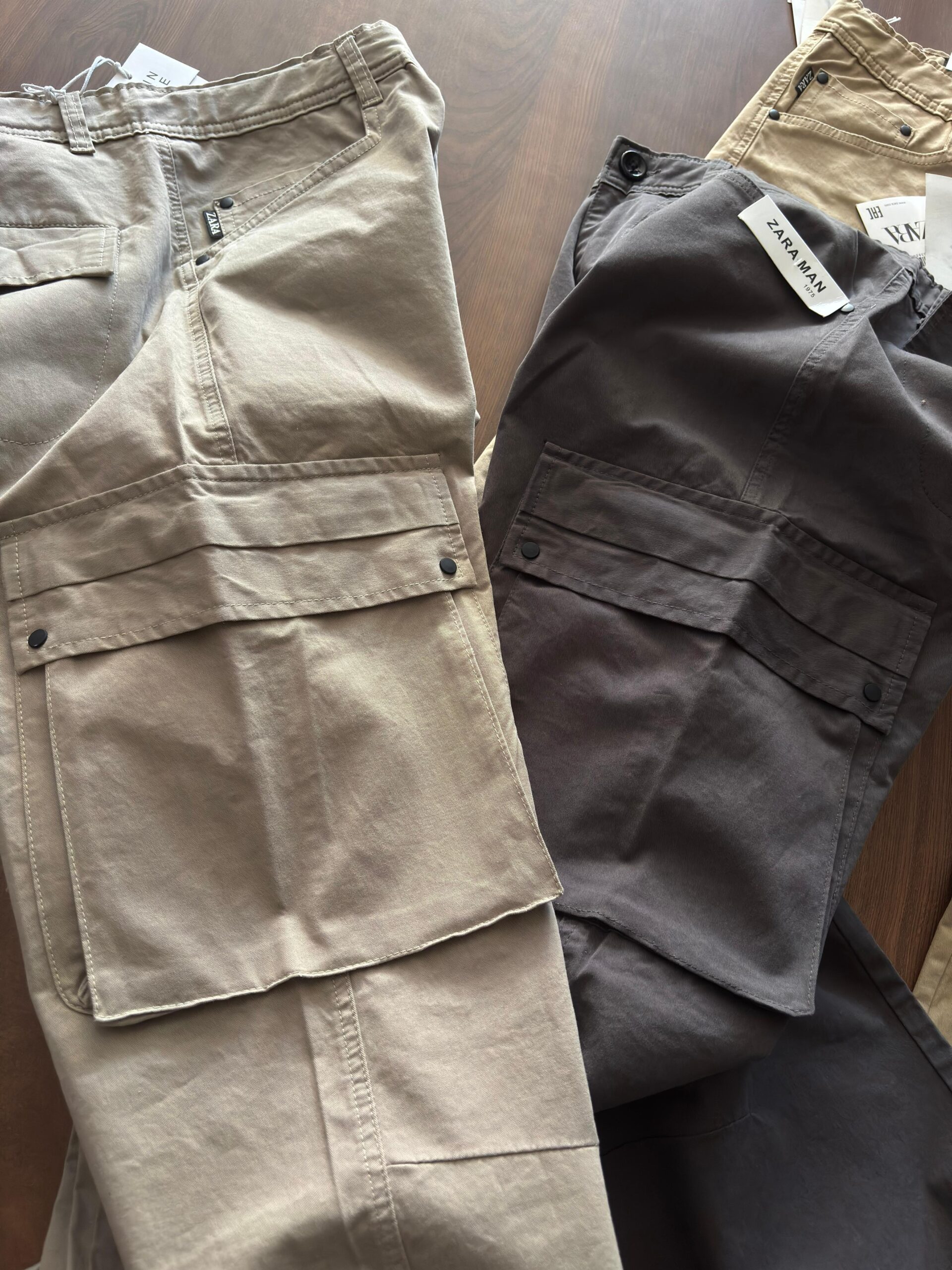 First Copy Zara Twill Cotton Cargo Pants - Image 6