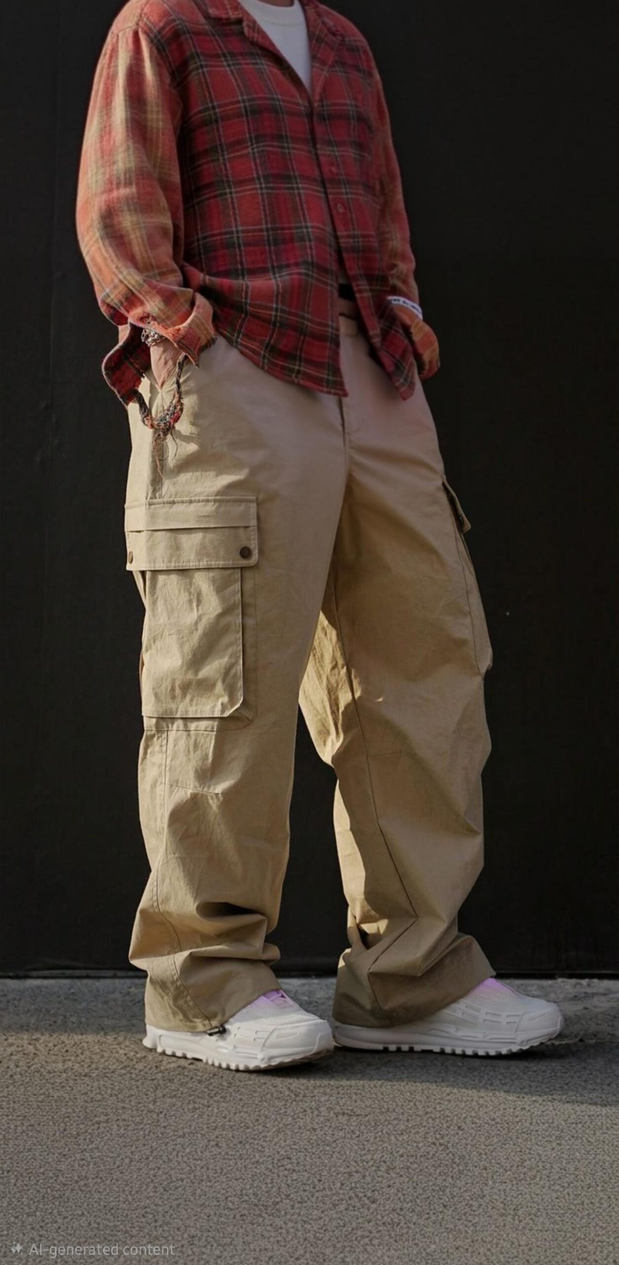 First Copy Zara Twill Cotton Cargo Pants - Image 9