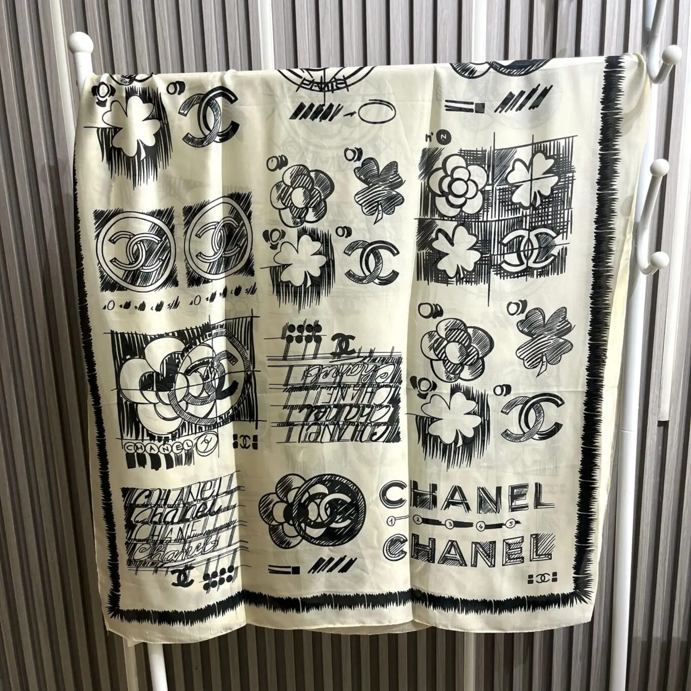 Buy Chanel Elegant Silk Stole for Women - Image 2