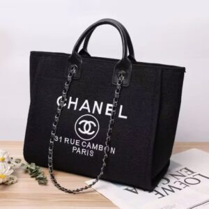 Buy Chanel Inspired Deauville Canvas Tote
