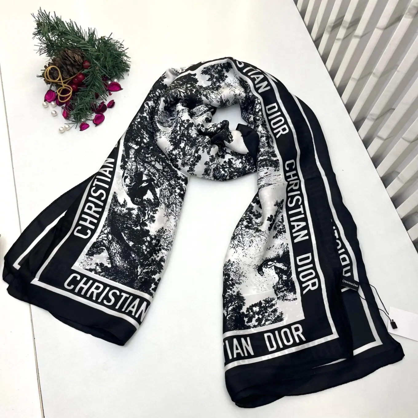 Buy Dior Stole Silk Soft Elegant Designer