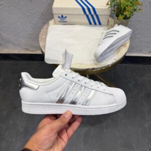 Buy Superstar White Silver Casual Sneakers