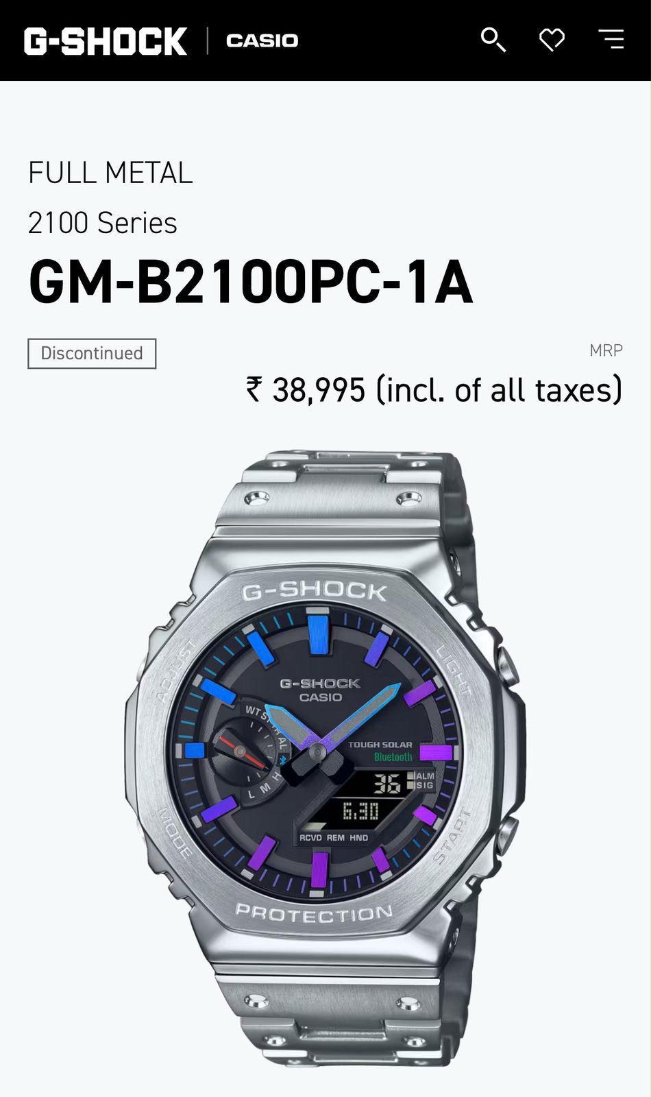 G-Shock GM-B2100 Premium Metal Watch - Image 3