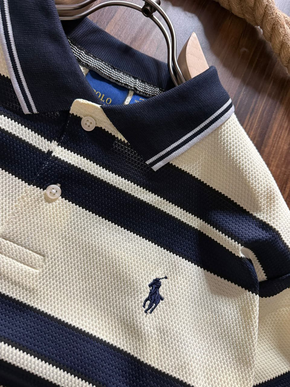 RL Heavy Cotton Knitted Polo Tee - Image 4