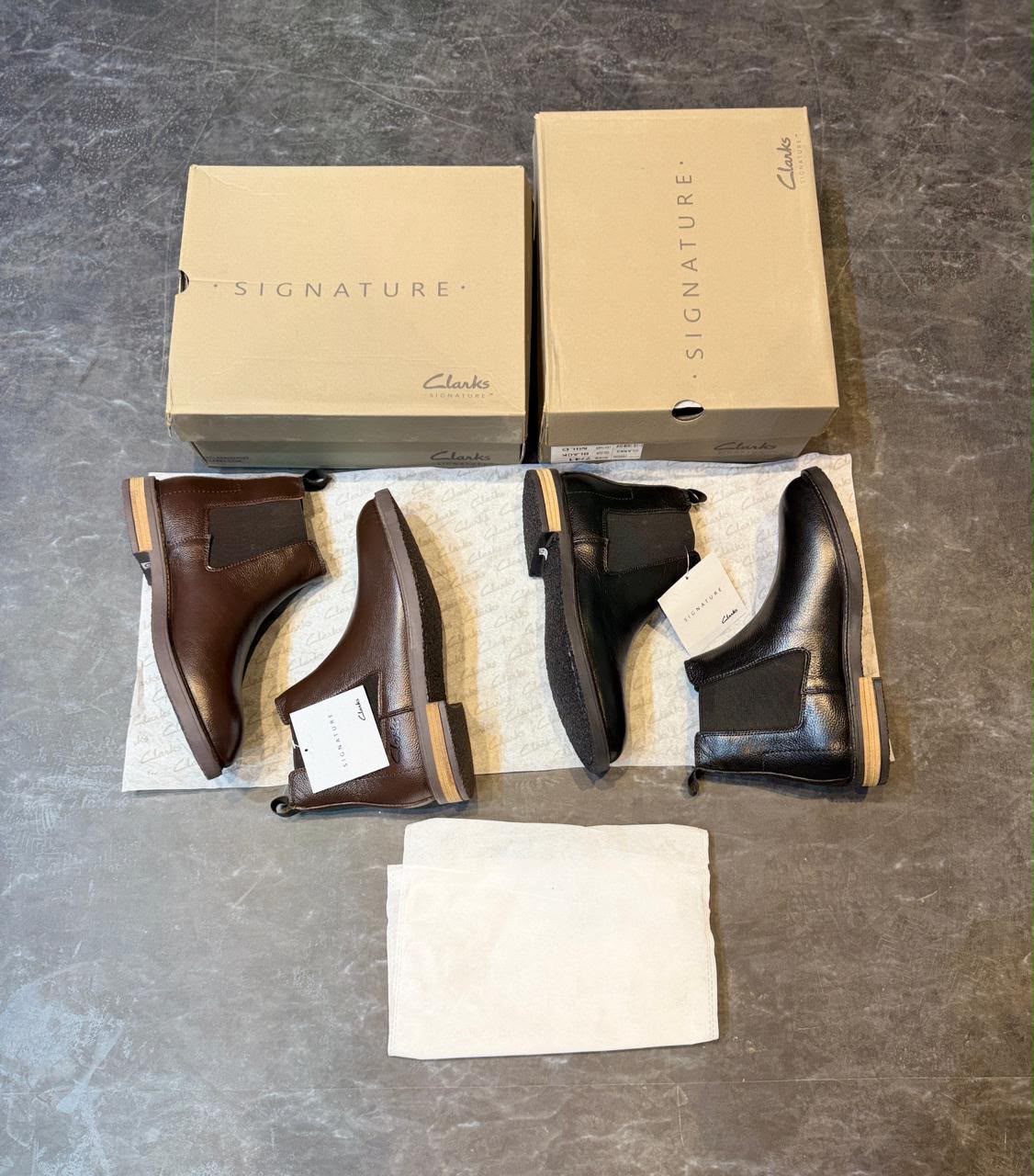 Signature Clarks Premium Chelsea Boots - Image 4